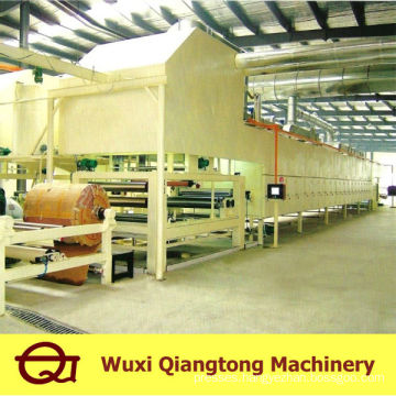 Gluing machine for melamine paper